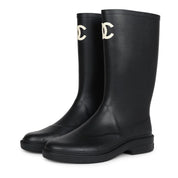 Black High Caoutchouc CC Boots