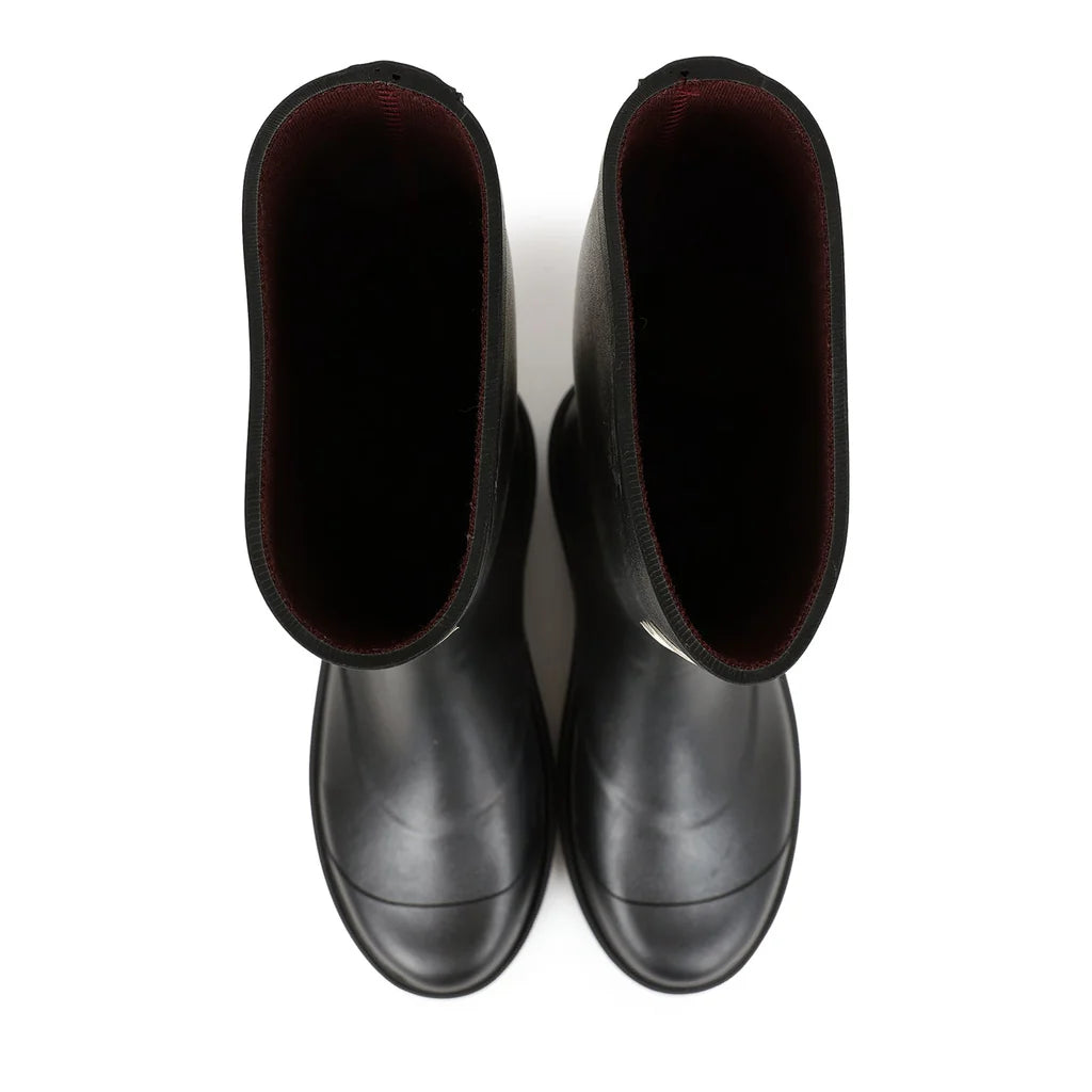Black High Caoutchouc CC Boots