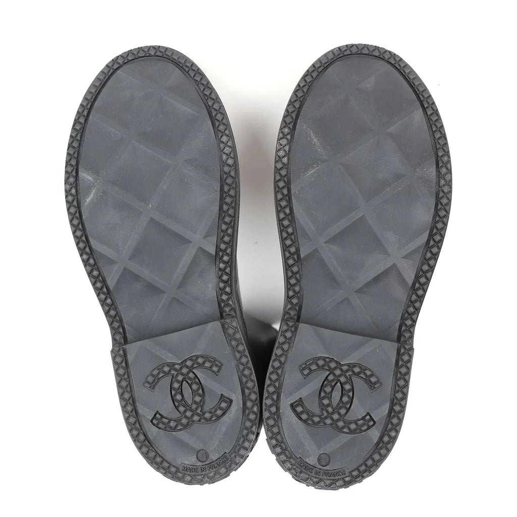 Black High Caoutchouc CC Boots